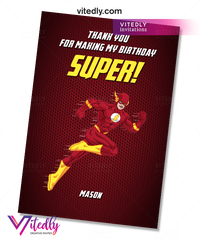The Flash Thank you card