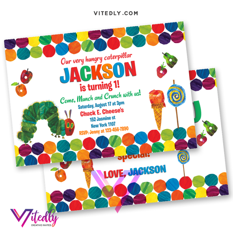 the-very-hungry-caterpillar-birthday-invitation-vitedly for Free Printable Hungry Caterpillar Invitations The Very Hungry Caterpillar Birthday Invitation – Vitedly for Free Printable Hungry Caterpillar Invitations