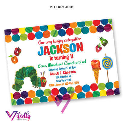 Hungry Caterpillar Invitation