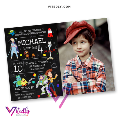 Toy Story 4 Invitation with Photo