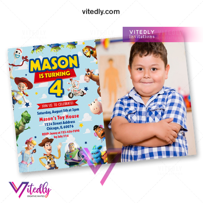 Toy Story Invitation with Photo