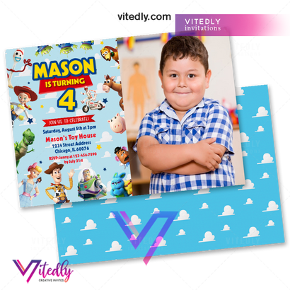 Toy Story Invitation with Photo