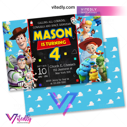 Toy Story Birthday Invitation