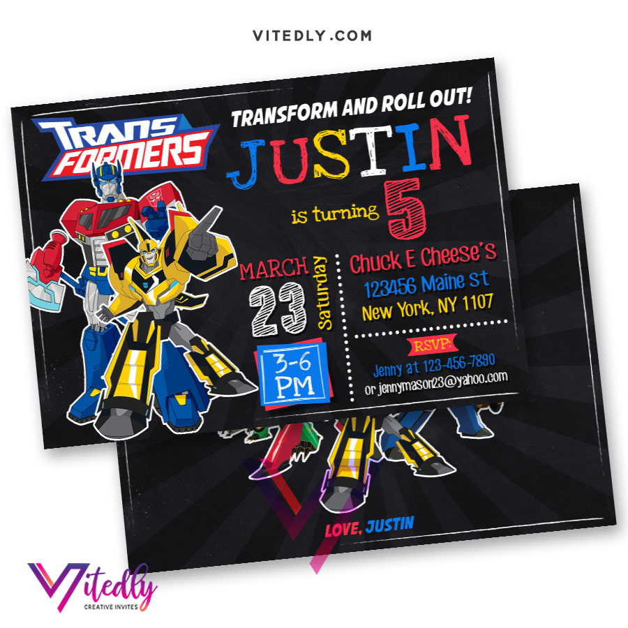 Transformers Birthday Invitation, Transformers Invitations – Vitedly transformers-birthday-invitation-transformers-invitations-vitedly