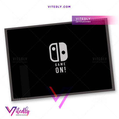 Video Game Birthday Back Design