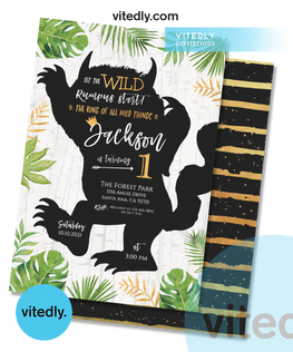 Where The Wild Things Are Invitation, Where The Wild Things Are Birthday Invitation, Let The Wild Rumpus Start