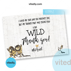 Where The Wild Things Are Thank you card