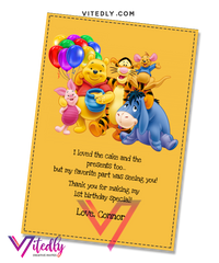 Winnie the Pooh Thank you card