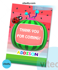 Cocomelon Thank You Card