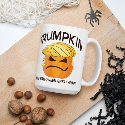 Donald Trump Halloween Mug, Halloween Gifts, Trump Mug for Halloween, Funny Trumpkin Mug, Halloween Gift Ideas