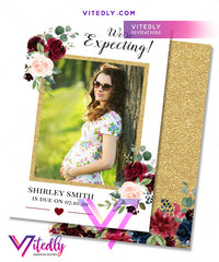 Pregnancy Announcement Floral