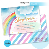 Rainbow Invitation Card | Rainbow Invite