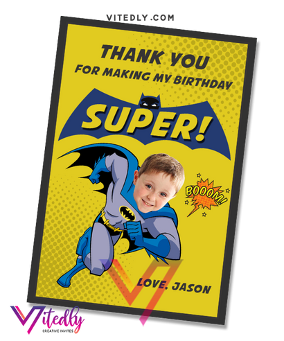 Batman Thank you card