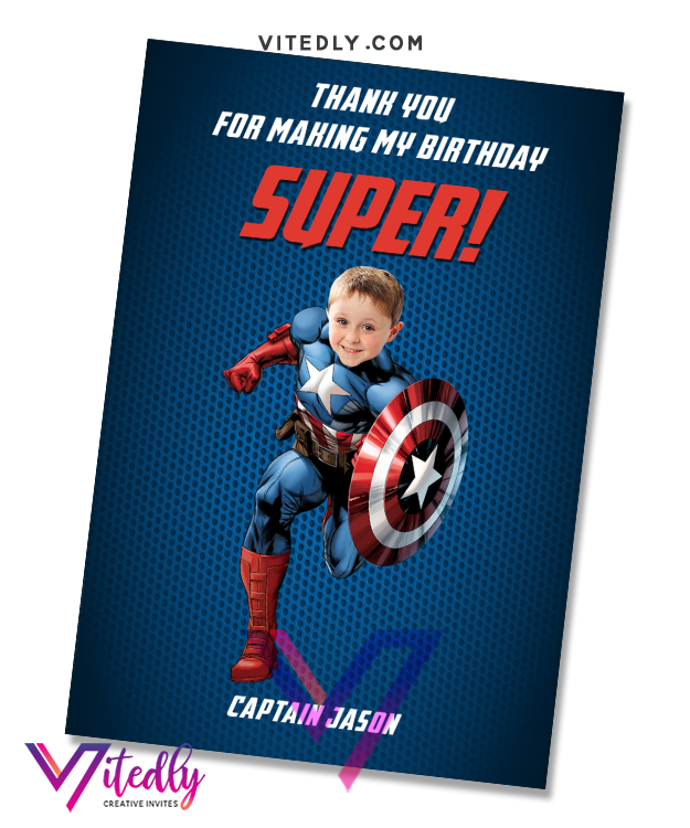 Captain America Invitation with Custom Face – Vitedly captain-america-invitation-with-custom-face-vitedly