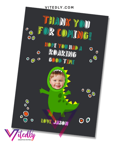 Dinosaur Thank you card