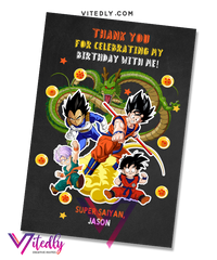 Dragon Ball Z Thank you card