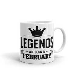 Legends are born in February Mug