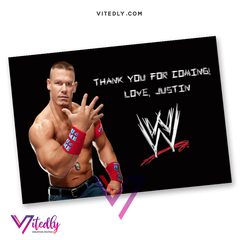 John Cena Thank you card