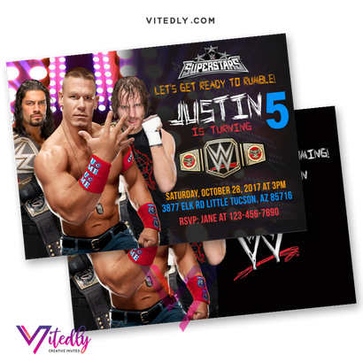 WWE Invitations